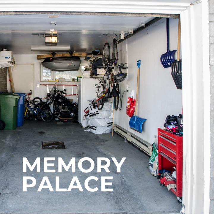 empty garage with items hanging on the walls