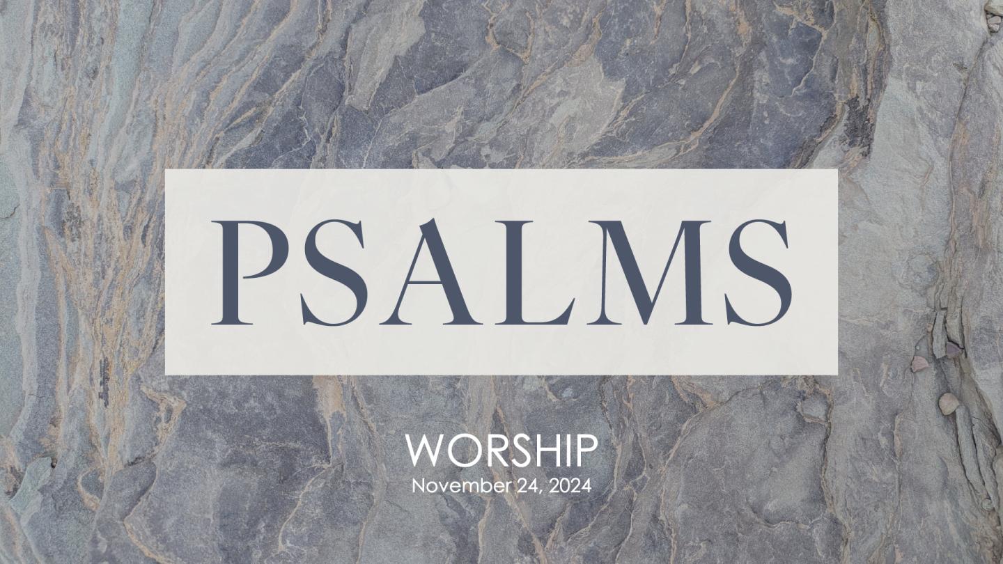 background of stone with Psalms written across it