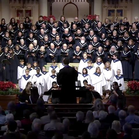 all south main choirs singing in advent worship