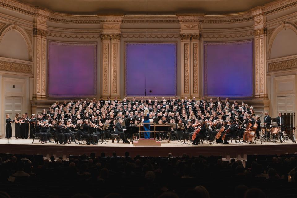 large choir at carnegie hall