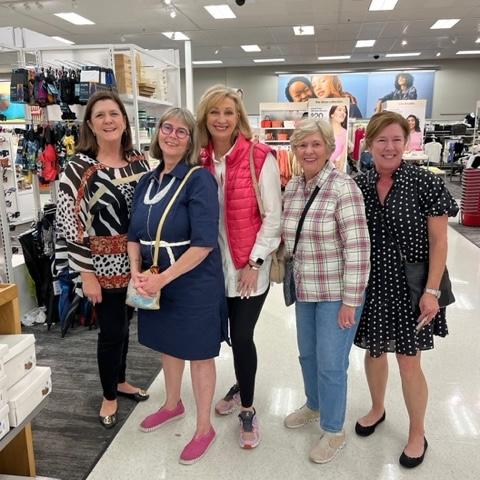 women posing for a photo in target